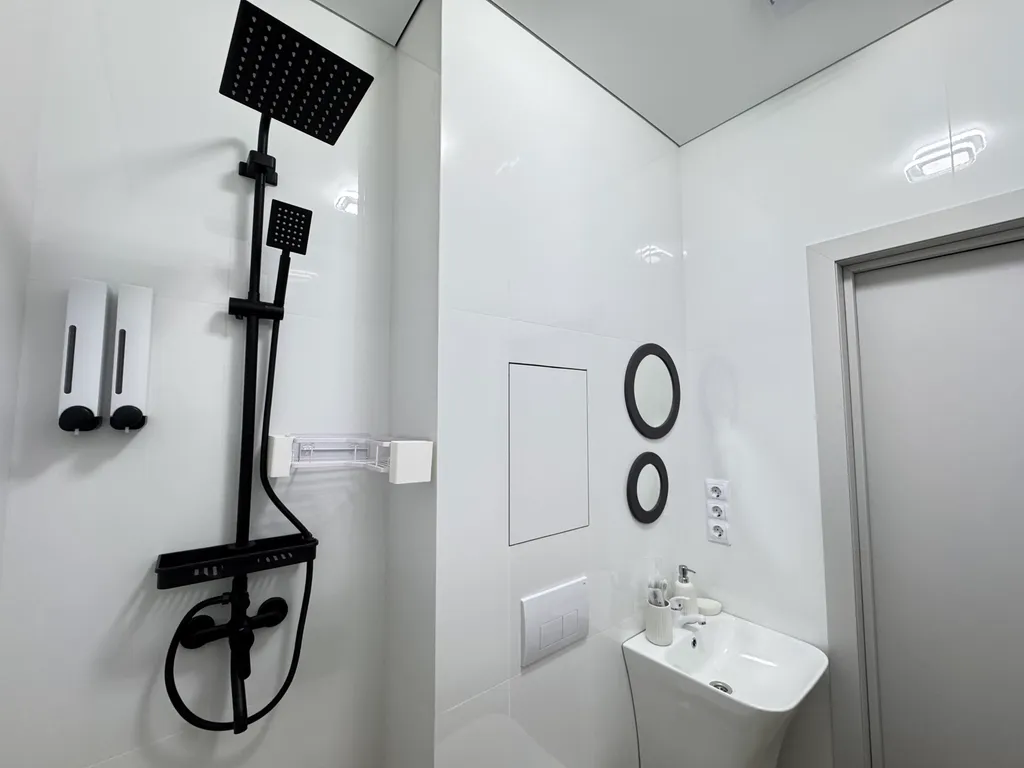 Студия с дизайнерским ремонтом