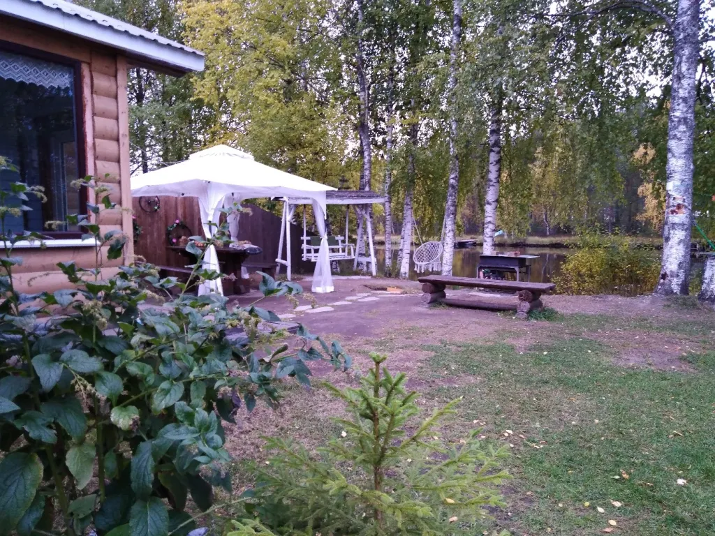 Дом на берегу реки в живописном месте, рядом озеро Сямозеро