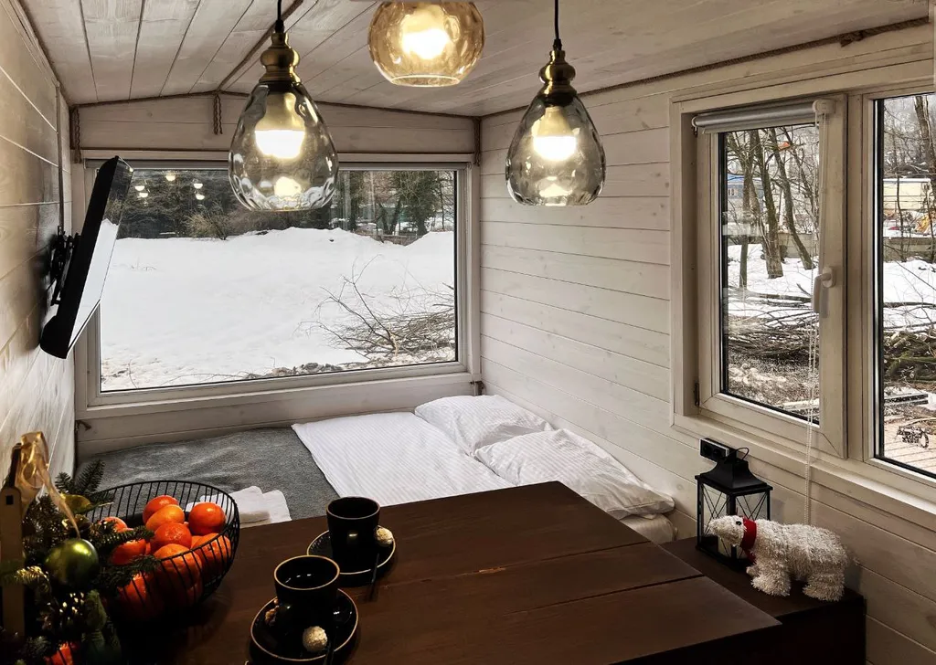 Коттедж Дом-глэмпинг с видом на горы — Эсто-Садок