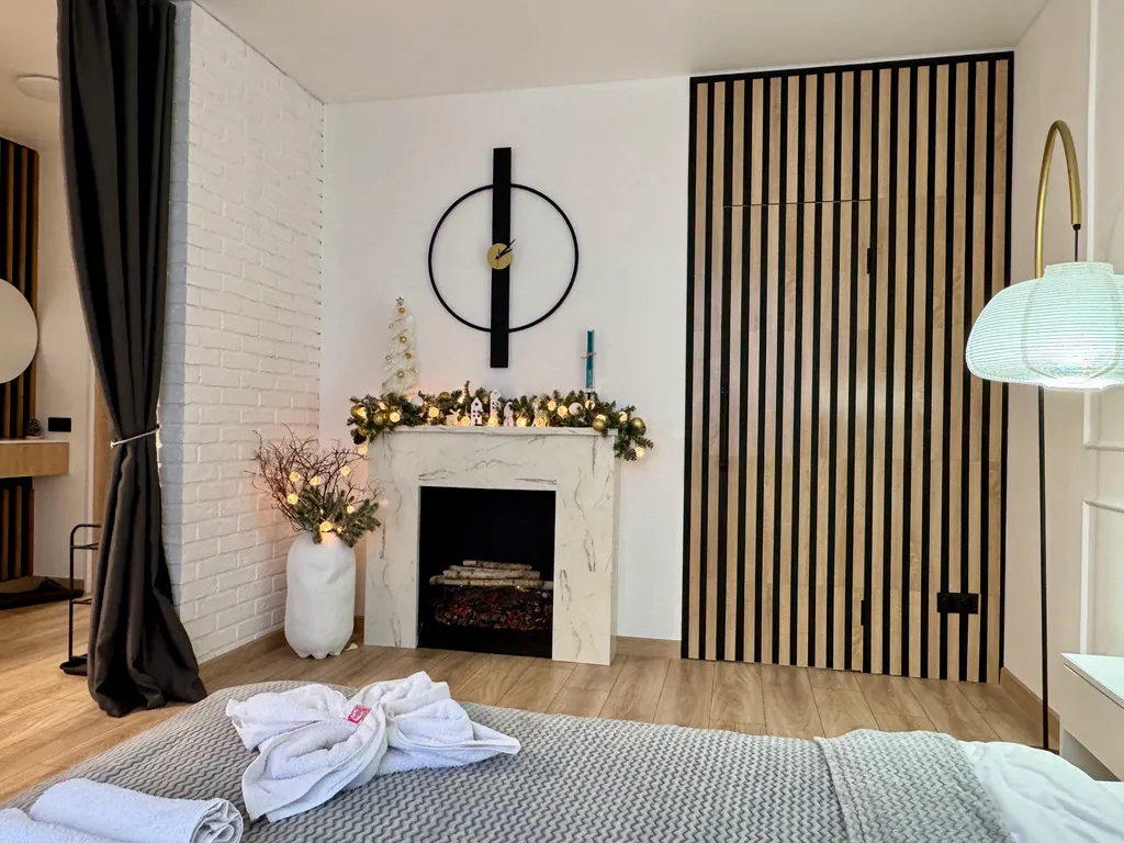 1-комнатная квартира с камином и двумя санузлами