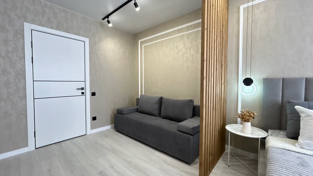 Дизайнерская стильная двушка, 5 раздельных мест с двумя кроватями