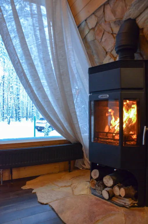 Уютный дом в сосновом лесу