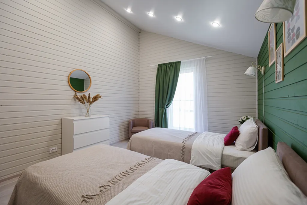 Озёрный дом с видом на живописный пруд