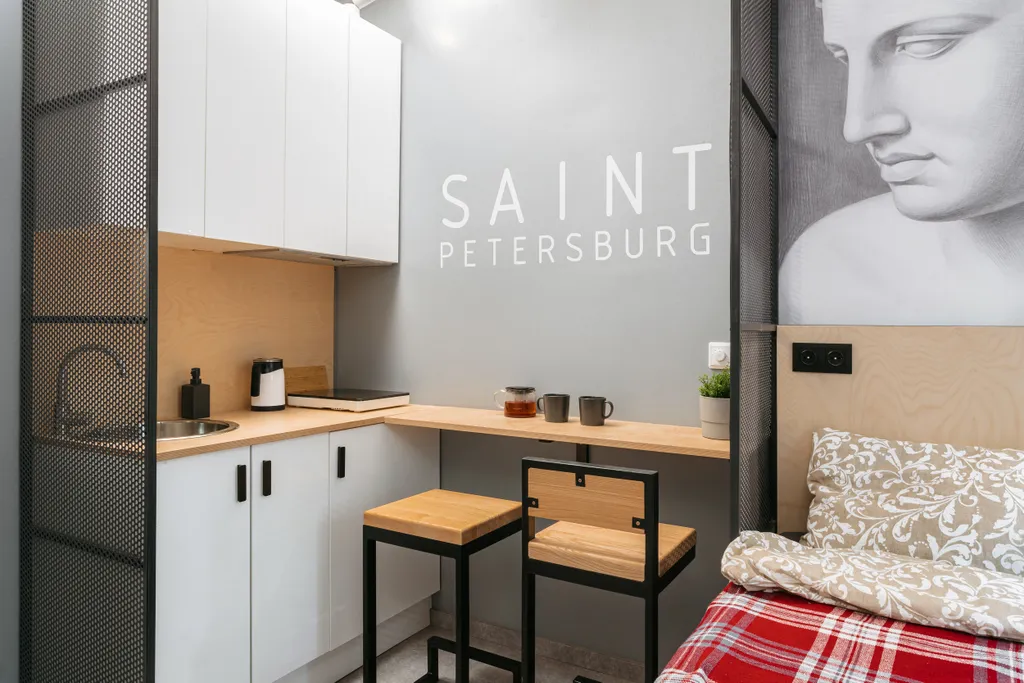 Квартира Квартира Смарт-студия у метро Садовая, Сенная, Спасская — Санкт-Петербург