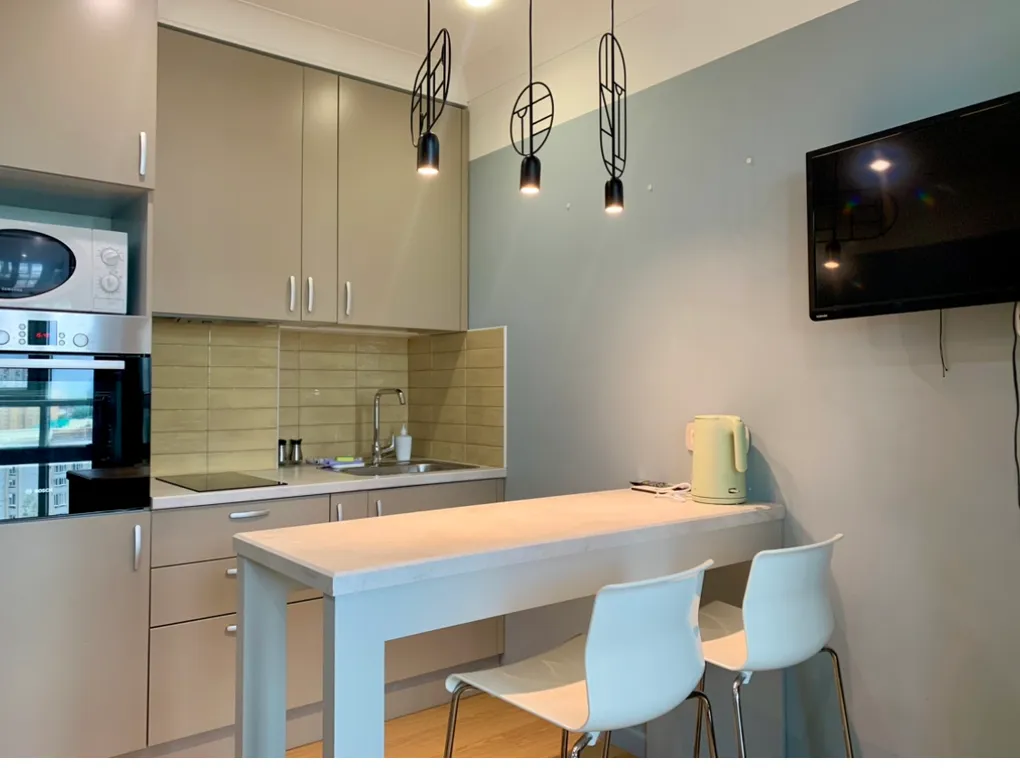 Нежная 1-ком квартира с панорамным балконом в ЖК Арго