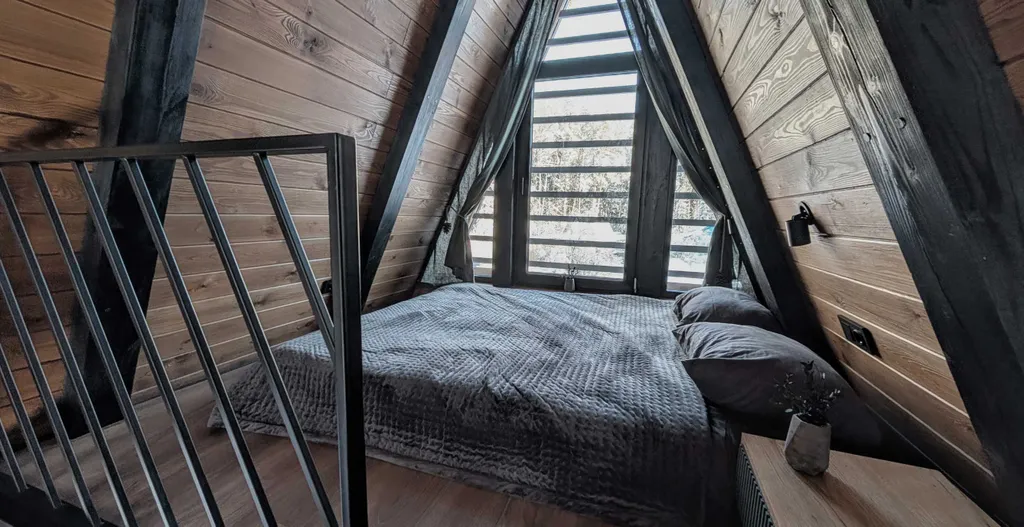 A-frame на Нарочи с видом на лес в 10 минутах от пляжа