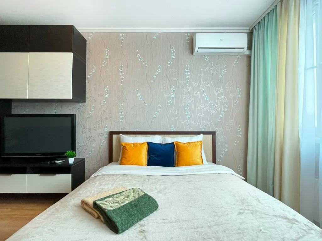 Просторная однокомнатная квартира до 4х гостей, с кондиционером