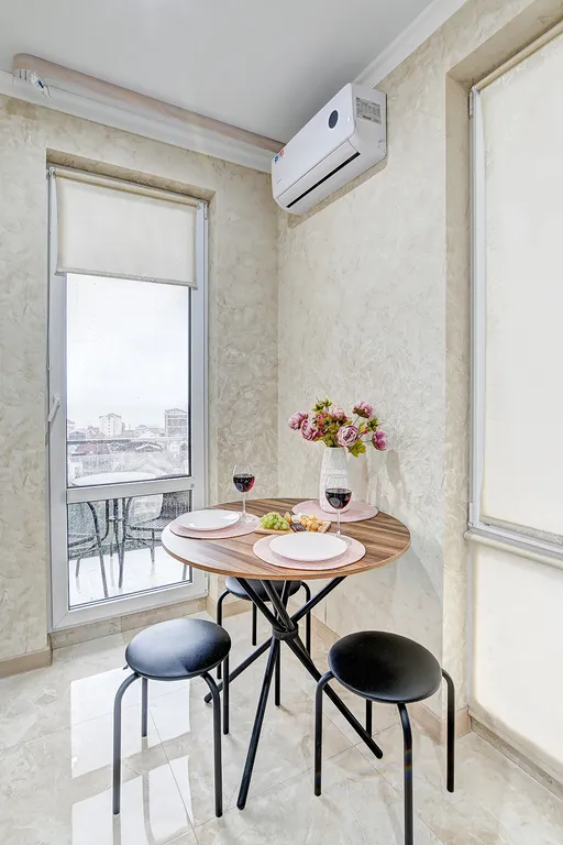 Студия МореСолнцеАпарт в ЖК Касабланка с прямым видом на море