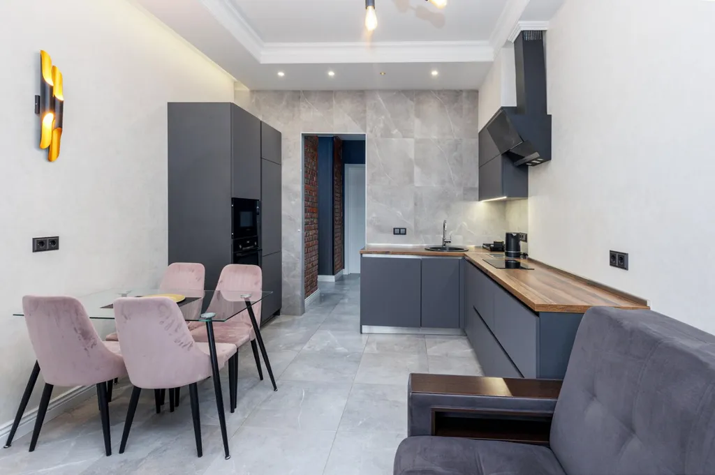 Апартаменты лофт с 2 спальнями в центре Минска