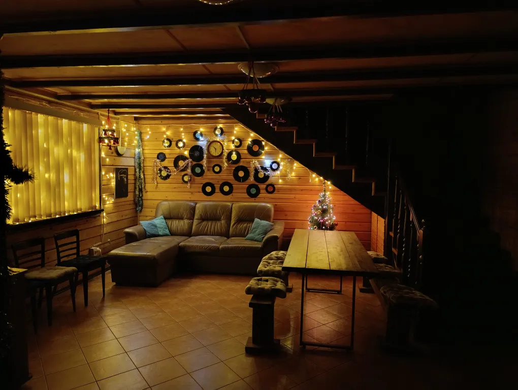 Дом на лесной опушке с банeй на дpовax и бильярдом