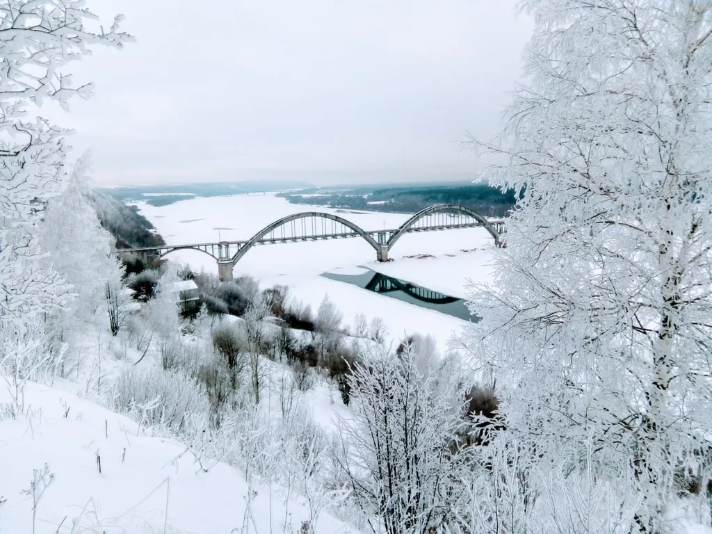 Дом на краю света с видом на Оку рядом с горнолыжной деревней Новинки