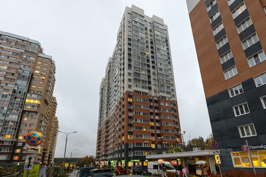 Солнечная студия Эллида в ЖК Одинбург недалеко от больницы.