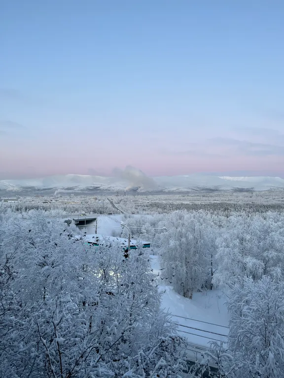 Квартира с видом на горы Хибины
