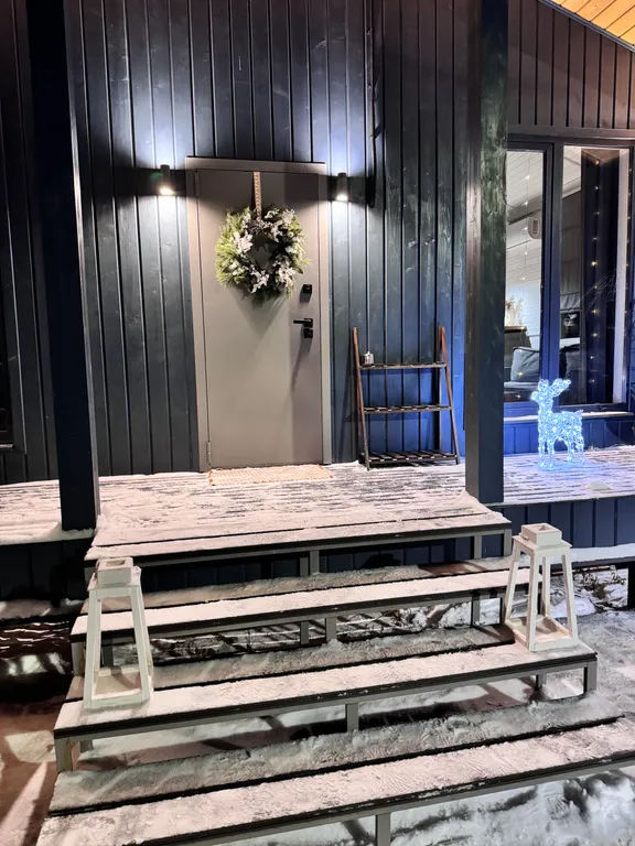 Уютный дом с сауной, в стиле барнхаус, недалеко от реки