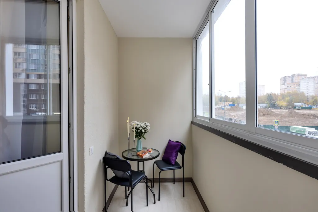 Для теплых вечеров: студия Сага с балконом в Одинбург, вблизи больницы