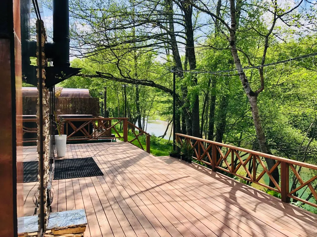 Квартира Квартира Дом у реки с видом на горы с баней и купелью — Горячий Ключ