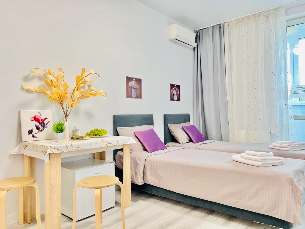 Светлая студия c кондиционером