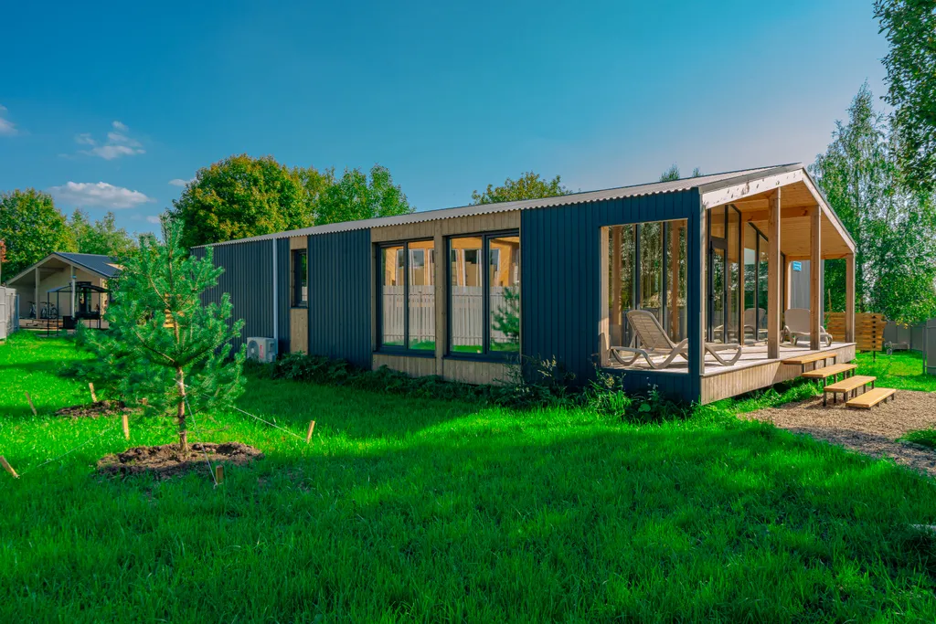 Светлый дом с панорамной гостиной