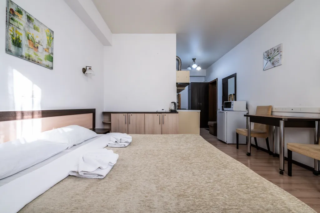 Бюджетная студия в лесу, 27 м², 3 этаж