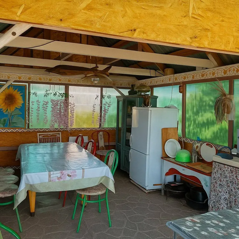 Сказочный домик в деревне