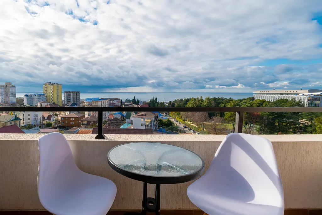 Квартира Квартира Апартамент с кухней, балконом и шикарным видом на море — Адлер