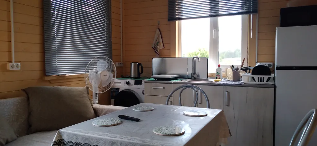 Уютный домик Островок с баней на дровах