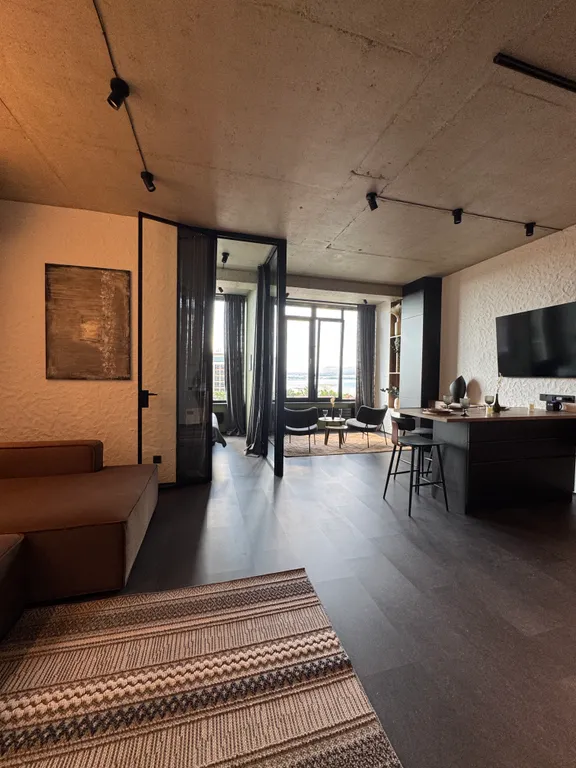 Квартира Большая 1к квартира в стиле эко-лофт, с панорамным видом на море — Геленджик