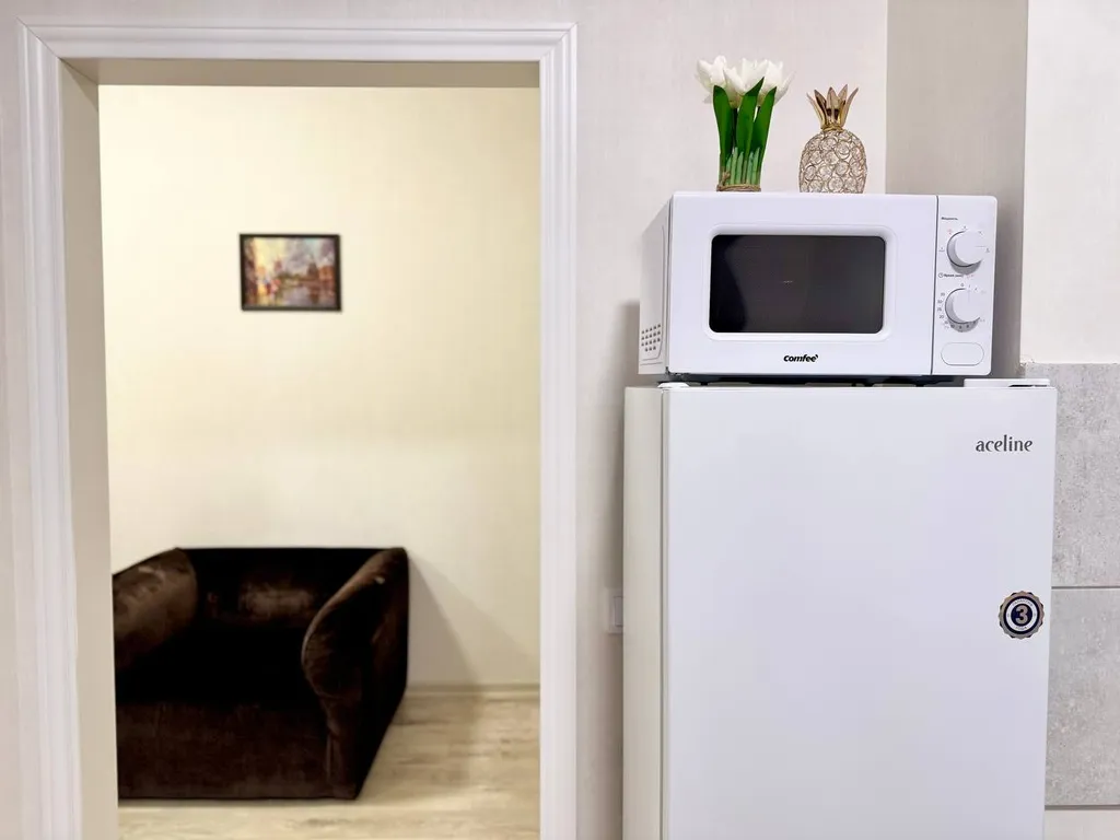 Двухкомнатная квартира с балконом в Лайково