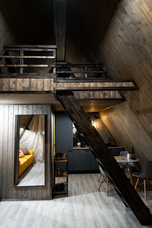 Дом А-Фрейм с террасой №4