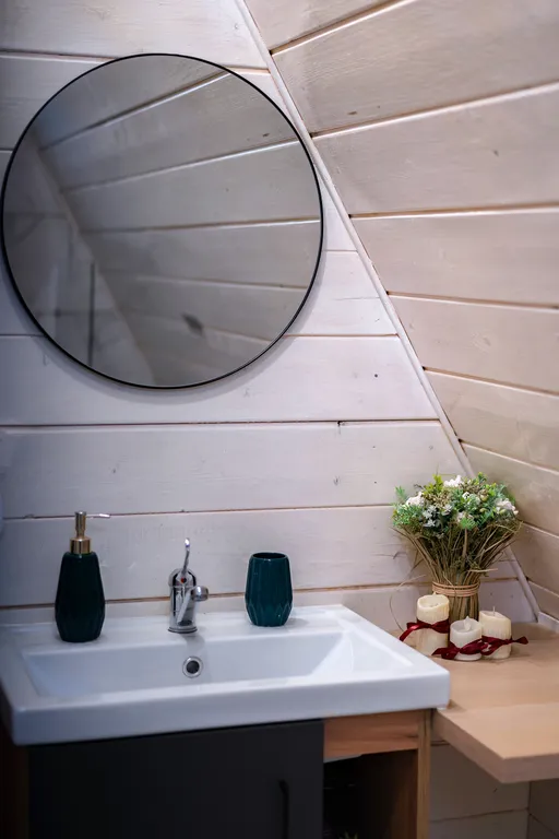 Коттедж A-frame дом Янтарь — Образцово