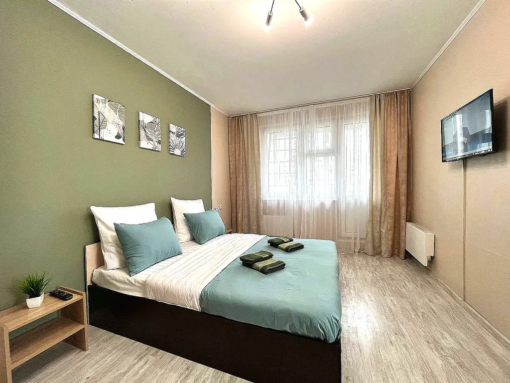 Уютная 2-комнатная квартира для 1-5 гостей, с раздельными комнатами