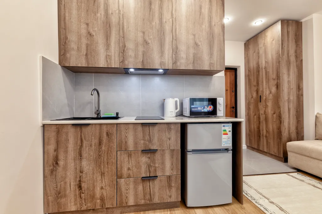 Элитная студия с панорамным видом из окна в самом центре столицы