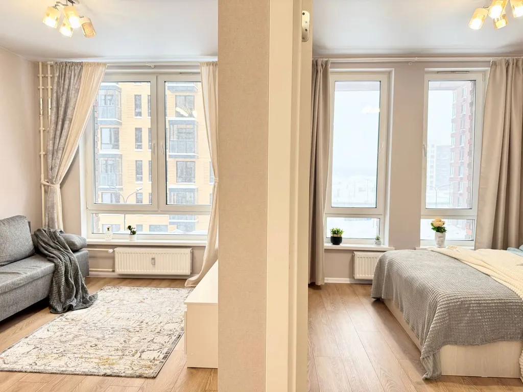 Уютная евро-двухкомнатная квартира в Лайково