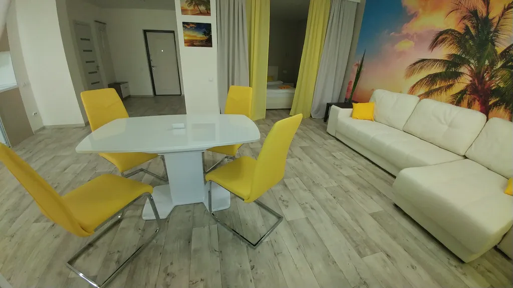 Просторная квартира с красивым видом на город