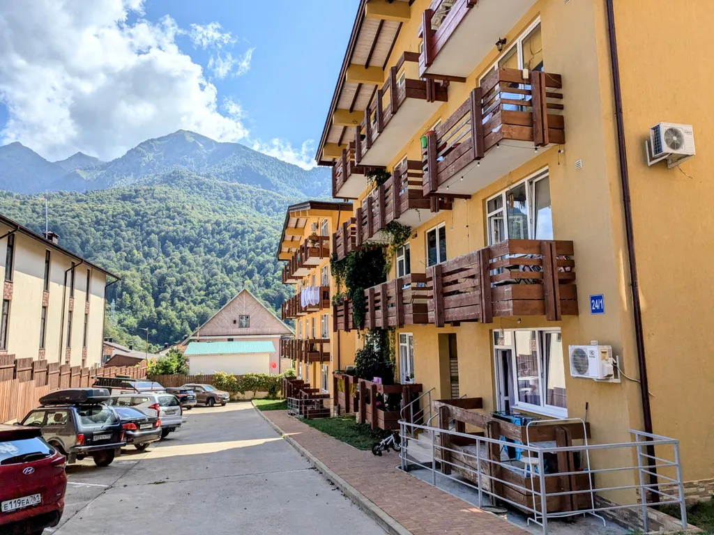 Новая квартира с видовым балконом и лыжной комнатой