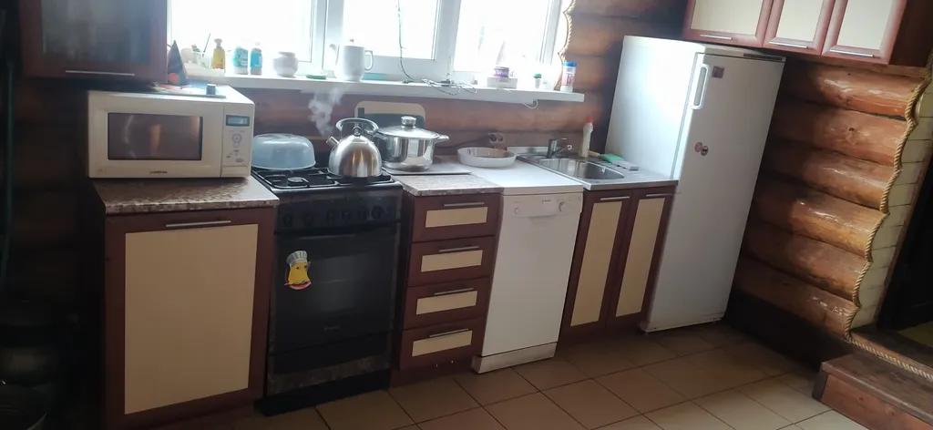 Коттедж Загородный деревянный дом с баней на дровах (Павловск, Коммунар) — Марьино