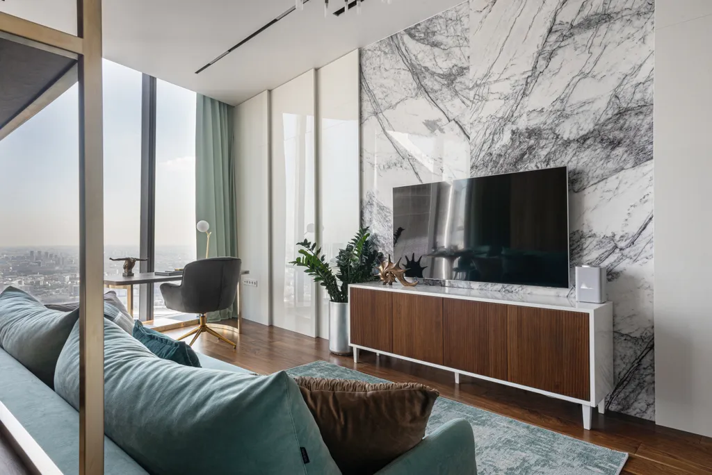 Роскошный апартамент на 81 этаже с ванной у окна и великолепным видом