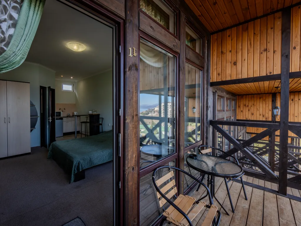 Двухместный номер с одной кроватью, террасой