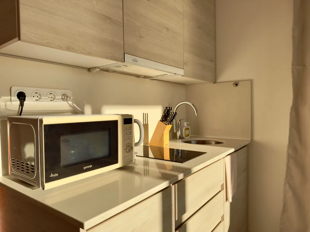 Студия с видом на море и горы