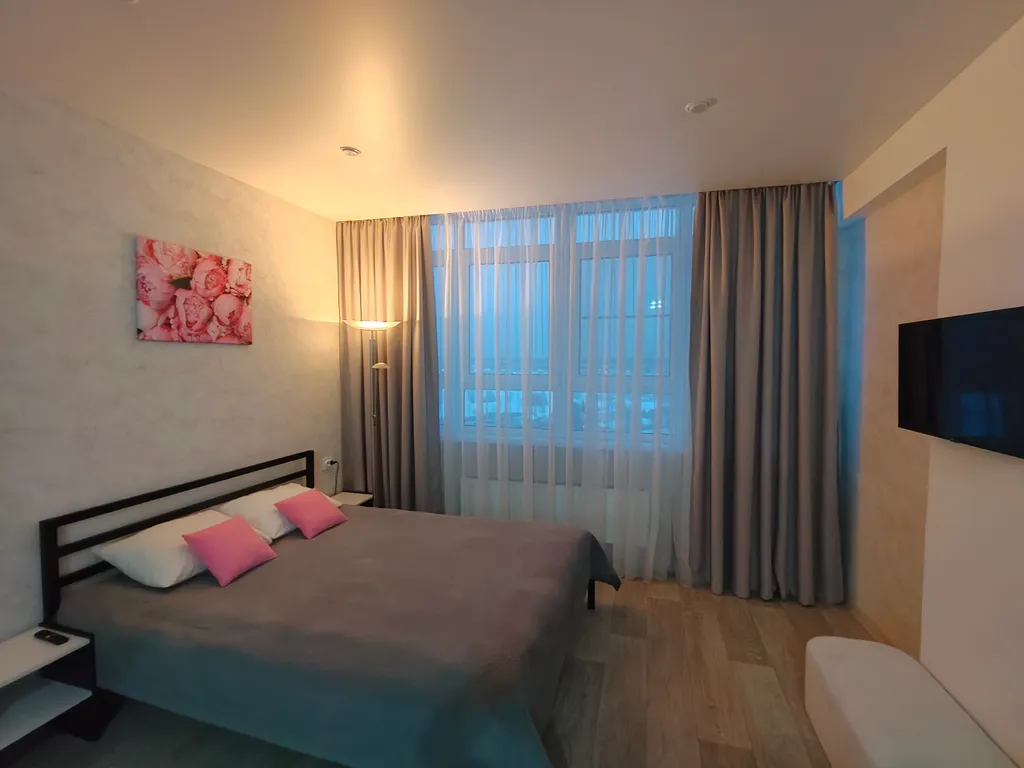 Уютный апартамент в новостройке с двумя кроватями