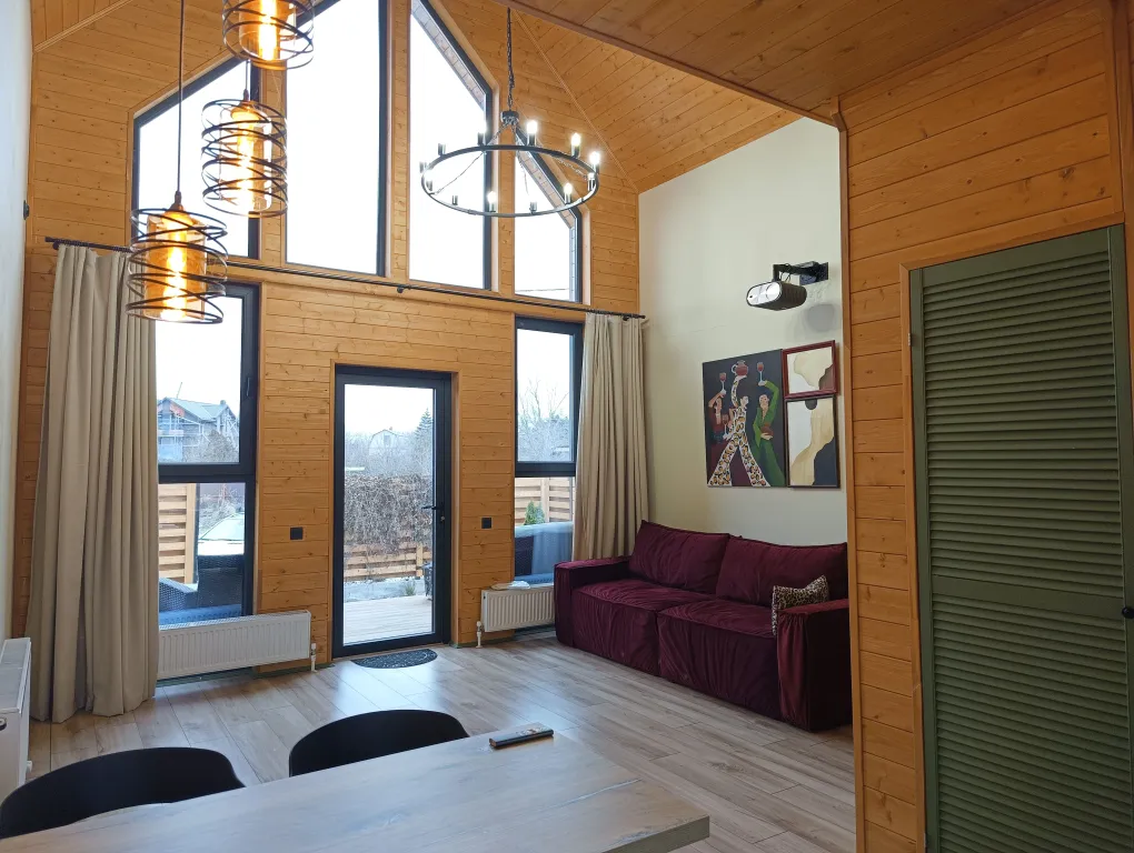 Aframe_KMV дом с горячим джакузи