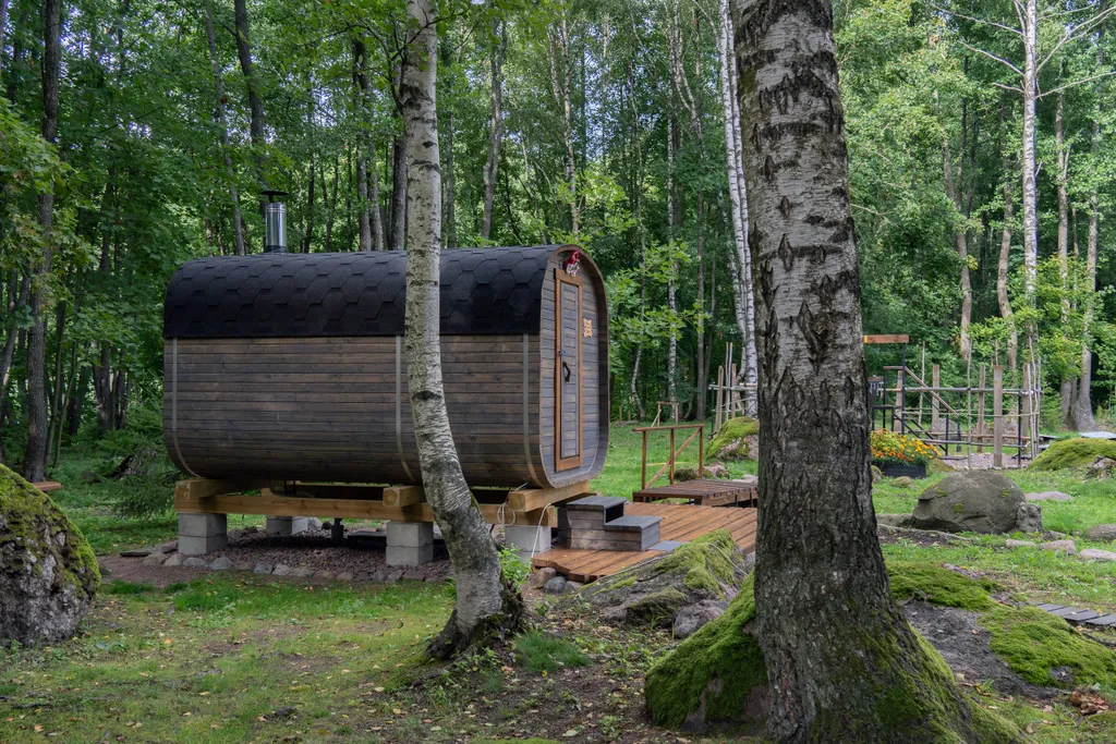 Дом с горячей купелью рядом с Выборгом