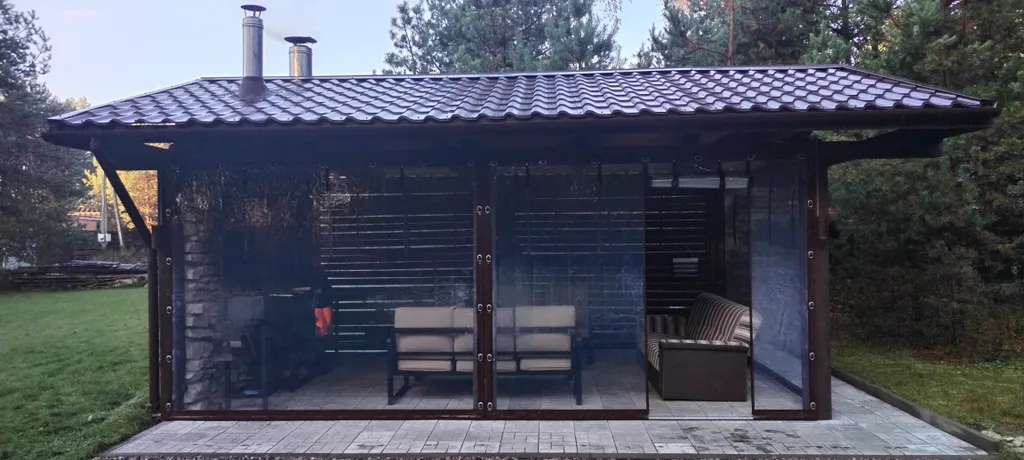 Уютный дом на опушке леса рядом с настоящей баней