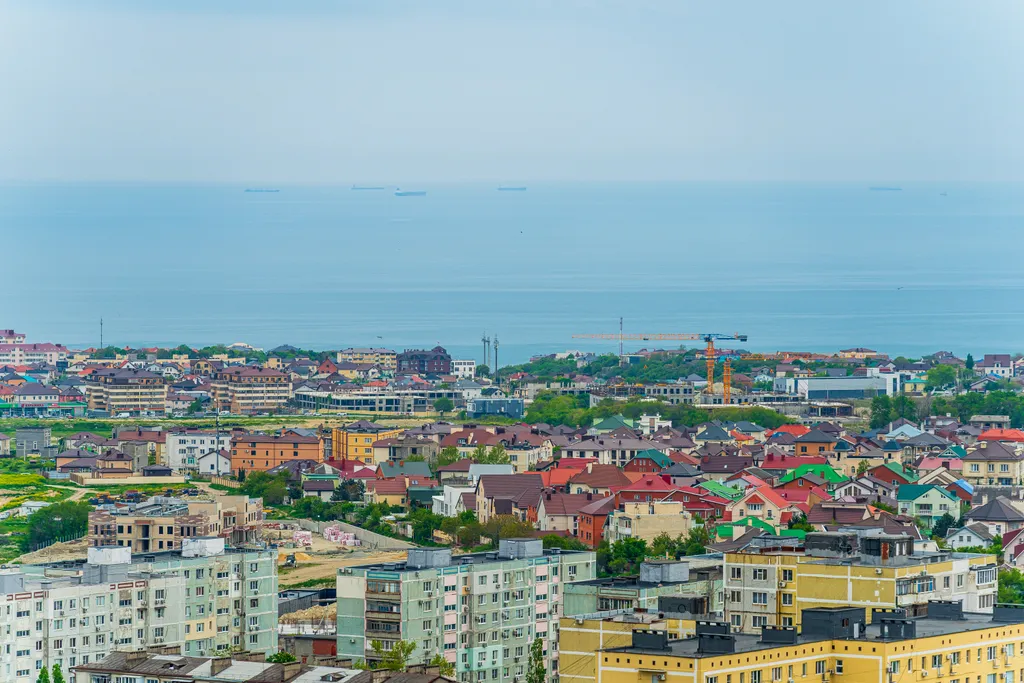Квартира Квартира с лоджией и видом на город и море — Новороссийск