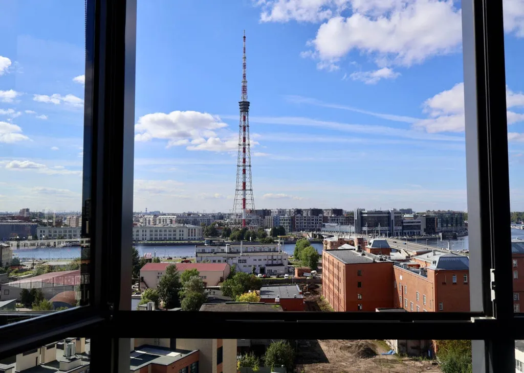 Квартира Атмосферная квартира с видом на Неву в 7 мин пешком метро Лесная — Санкт-Петербург