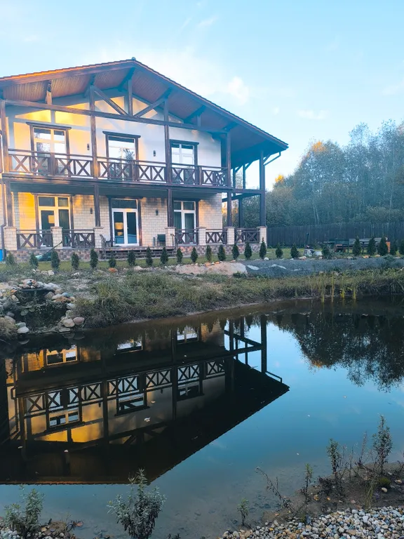 Коттедж Шале в Подмосковной Швейцарии на берегу Рузского водохранилища — аренда посуточно в Руза