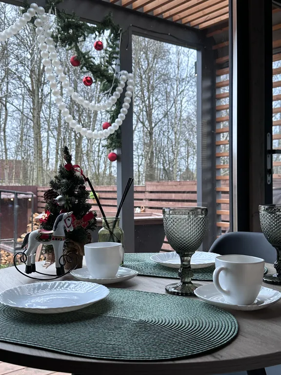 Мини-дом с баней и чаном