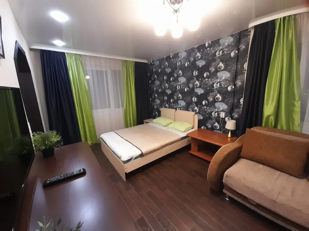 Однокомнатная квартира с красивым видом на город.