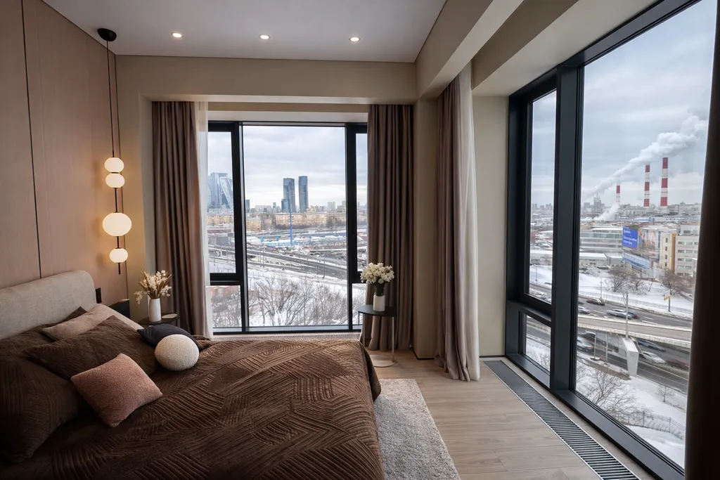 Квартира Дизайнерская квартира с видом на Сити — Москва