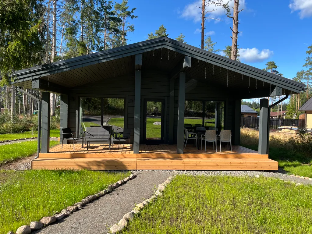 Коттедж Дом из клееного бруса с сауной — Кучерово